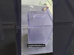 100 mm x 140 mm x 195 mm Piccoli serbatoi di PVC trasparenti con coperchio per laboratorio