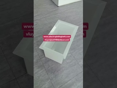 Serbatoio di stoccaggio/serbatoio di elettroplatazione in polipropilene bianco PP saldato