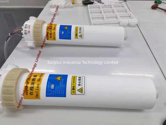 Ultrapure Fluorolymer Inline Chemical Heater PFA / PTFE Fluid Online