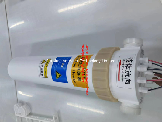 Ultrapure Fluorolymer Inline Chemical Heater PFA / PTFE Fluid Online