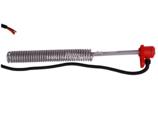 Vertical Spiral PTFE Over The Side Immersion Heater For Chemical Industry