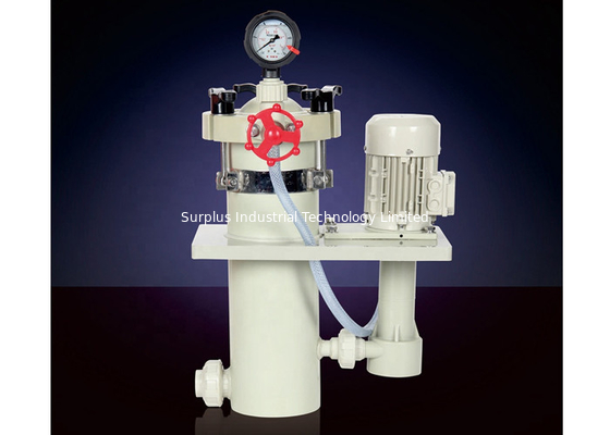 White ISO9001 80L/Min PP Bag Filter Housing For Metal Finishing