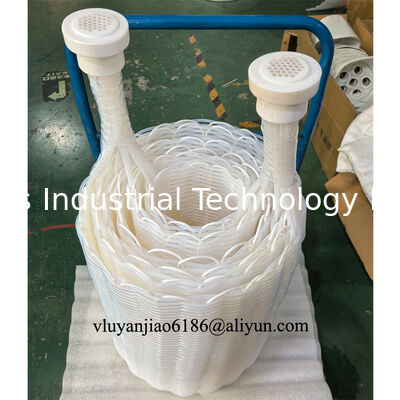 scambiatori di calore fluoroplastici per liquidi chimici di tipo tubo di immersione cilindrico PTFE